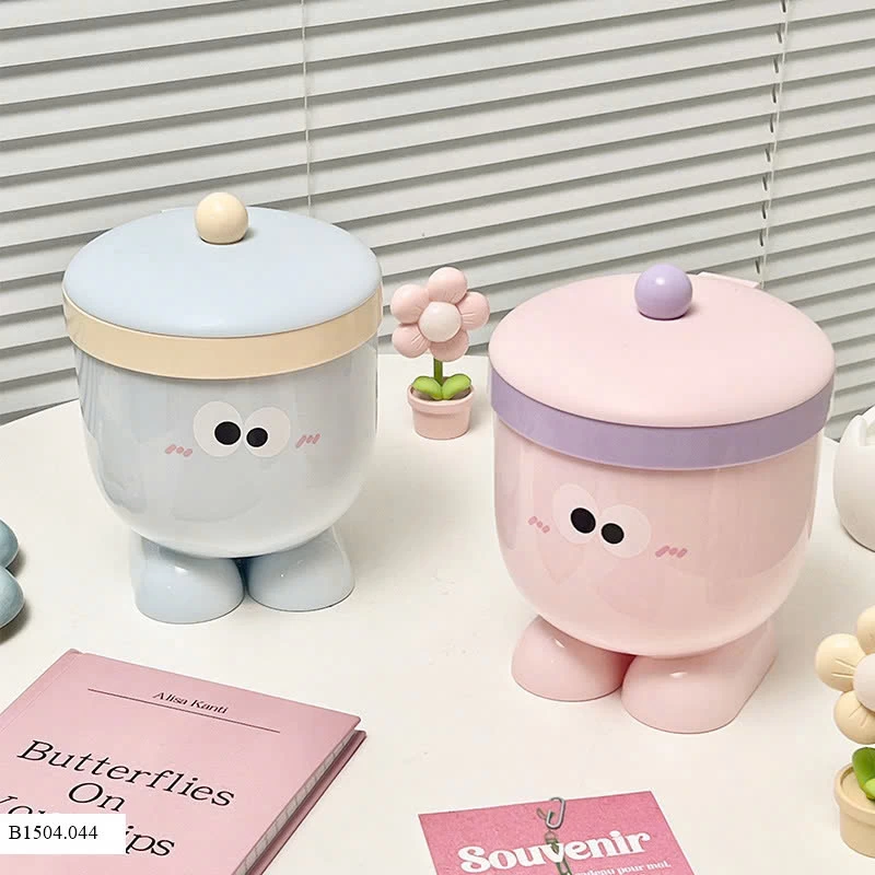 THÙNG ĐỰNG RÁC MINI ĐỂ BÀN   Sỉ 70k/1 set 2 chiếc mix màu