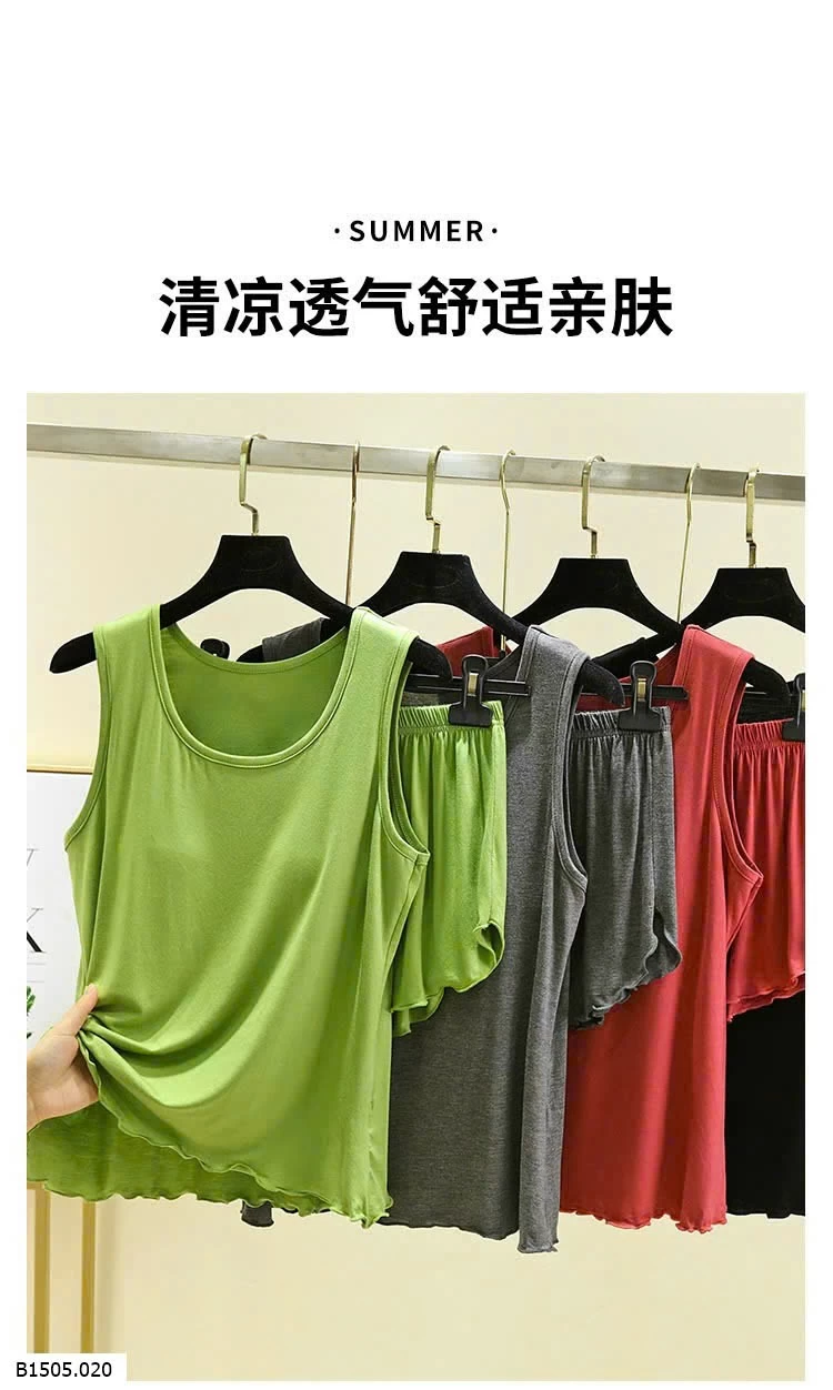 BỘ THUN SÁT NÁCH KÈM BRA  Sỉ 102k