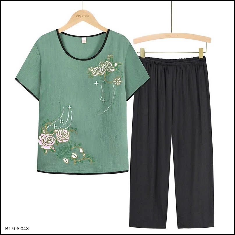 BỘ LANH COTTON HOA  Sỉ 87k