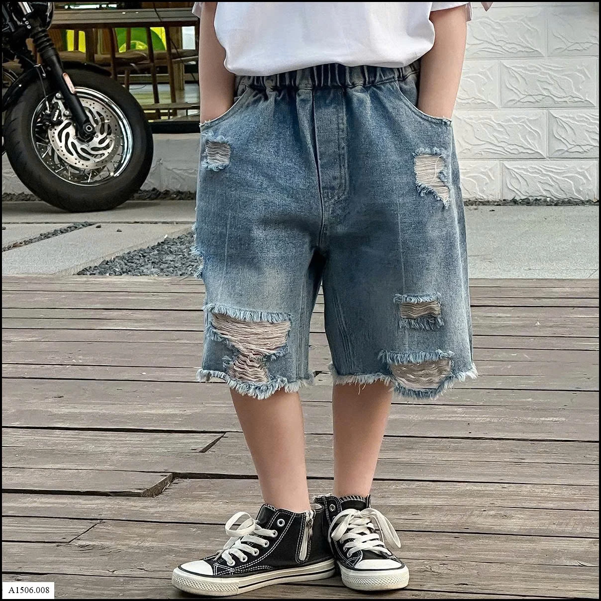 QUẦN SHORT JEAN RÁCH BT Sỉ 152k