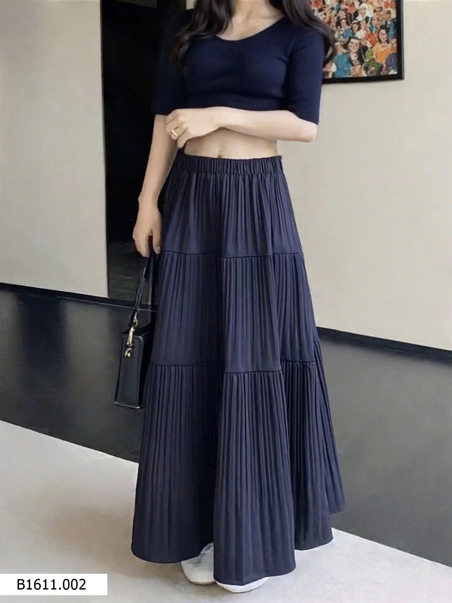 CHÂN VÁY XOÈ CẠP CHUN ANNA  Giá sỉ 185k