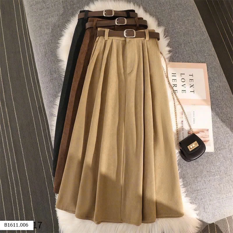 CHÂN VÁY NHUNG XOÈ   Giá sỉ 215k