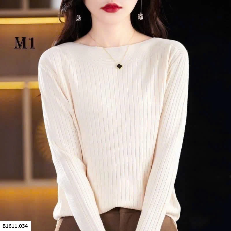 ÁO LEN DỆT KIM CỔ THUYỀN   Giá sỉ 110k