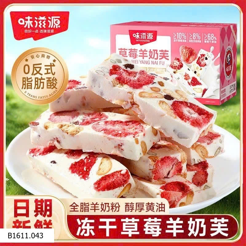 Kẹo dẻo sữa dê vị dâu tây thơm ngon Giá sỉ 105k/set 30c