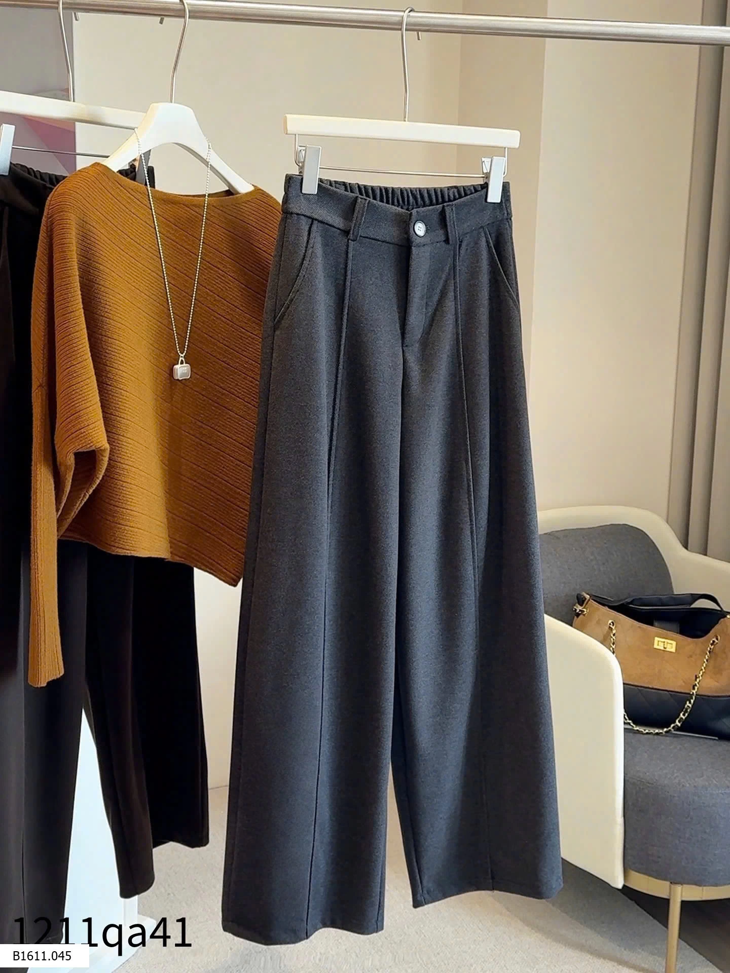 Quần dạ ANNA dáng suông  Giá sỉ 210k