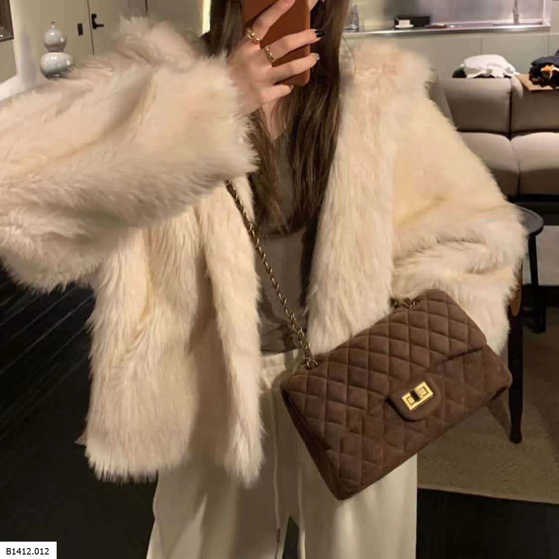 TÚI DA LỘN TONE NÂU  Giá sỉ 145k