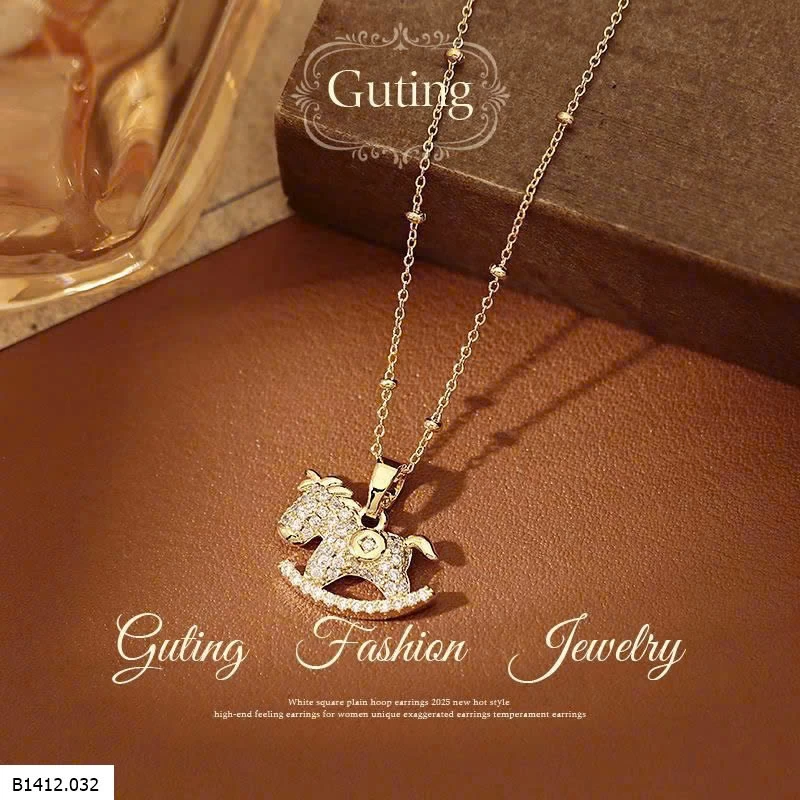 DÂY CHUYỀN HÌNH NGỰA VÀNG GILICC  Giá sỉ 130k