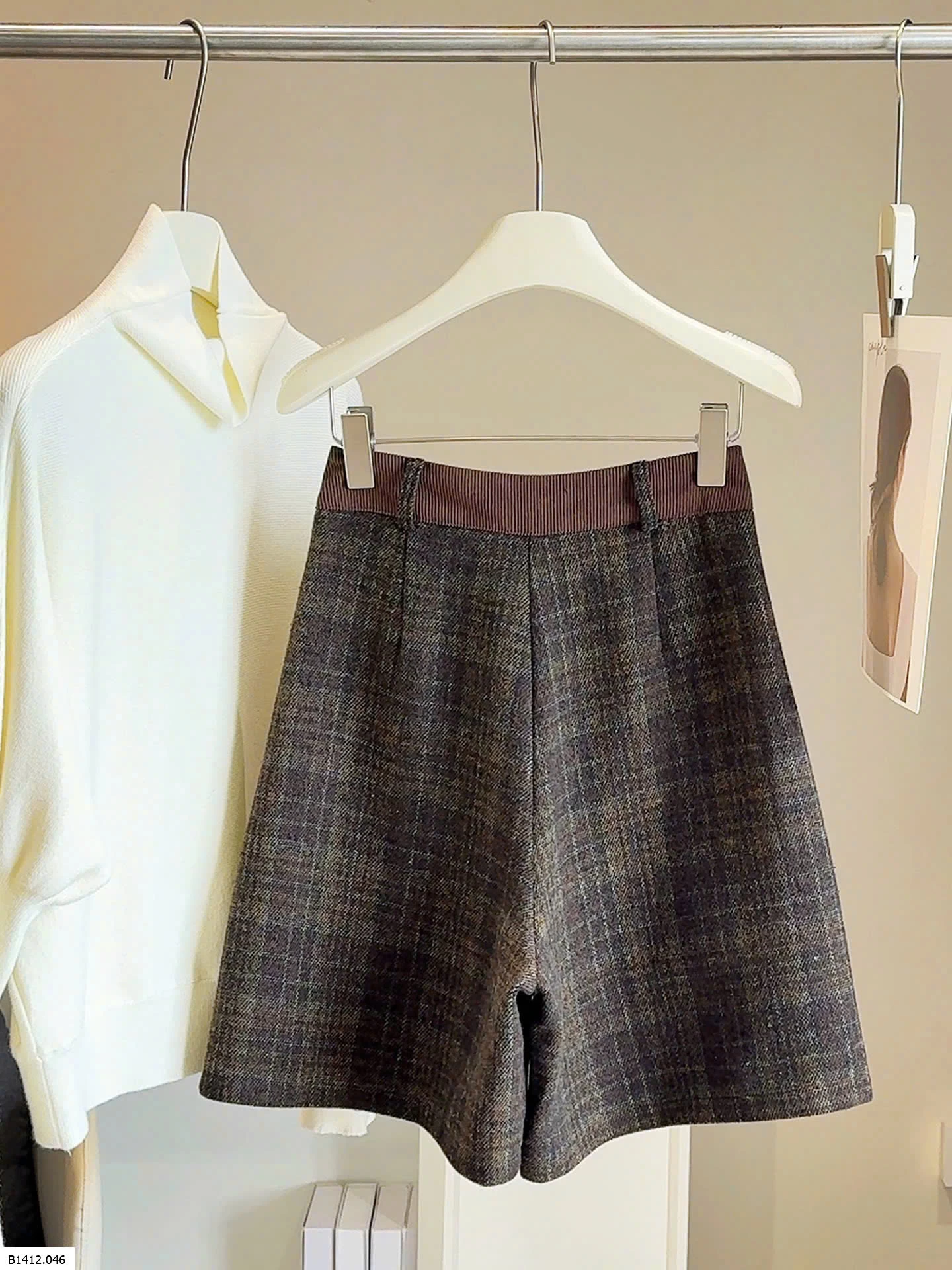 QUẦN SHORT LỬNG DẠ KẺ   Giá sỉ 230k