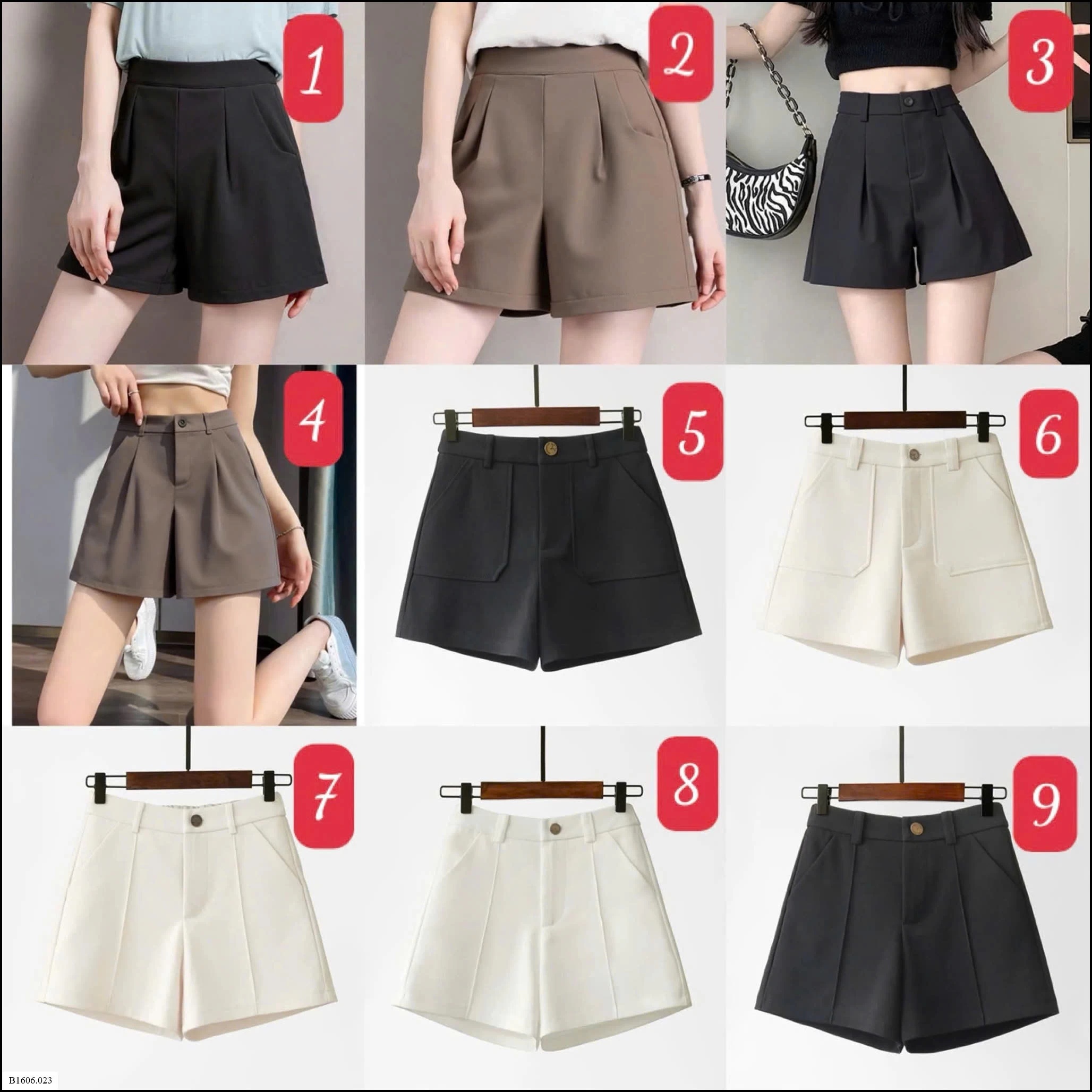 QUẦN SHORT NỮ CẠP CAO NỮ Sỉ 92K