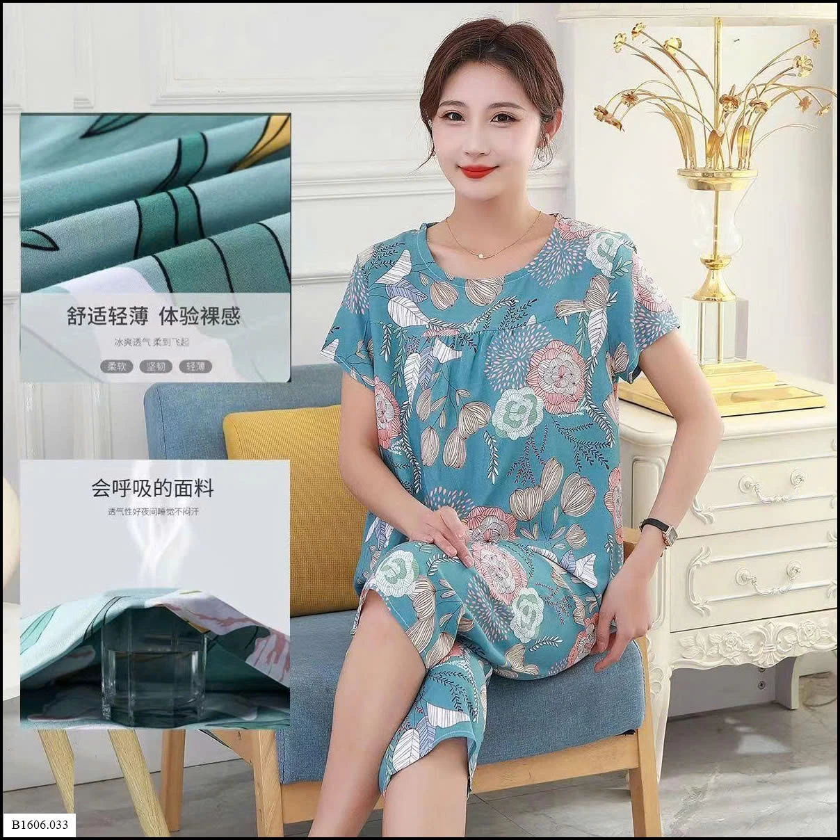BỘ MẶC NHÀ TRUNG NIÊN CHO MẸ Sỉ 76K