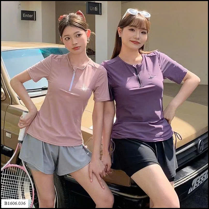 BỘ BƠI THỂ THAO CỘC TAY NỮ Sỉ 102K
