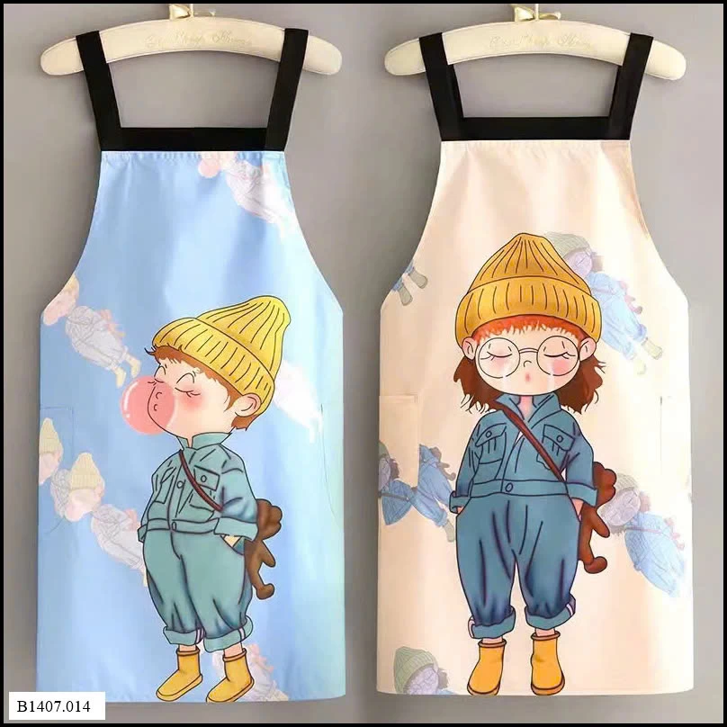Tạp dề hoạt hình siêu xinh Sỉ giá 60k/1 set 2 chiếc mix 