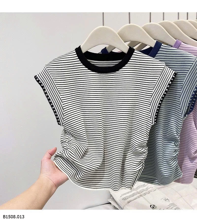  ÁO CỘC KẺ CHO NỮ Giá sỉ 117k