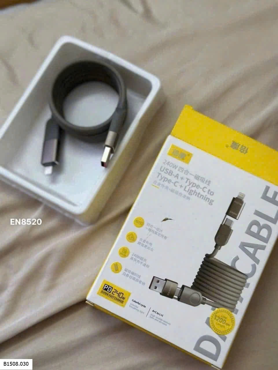 CÁP SẠC TỪ TÍNH 4IN1 Giá sỉ 80k