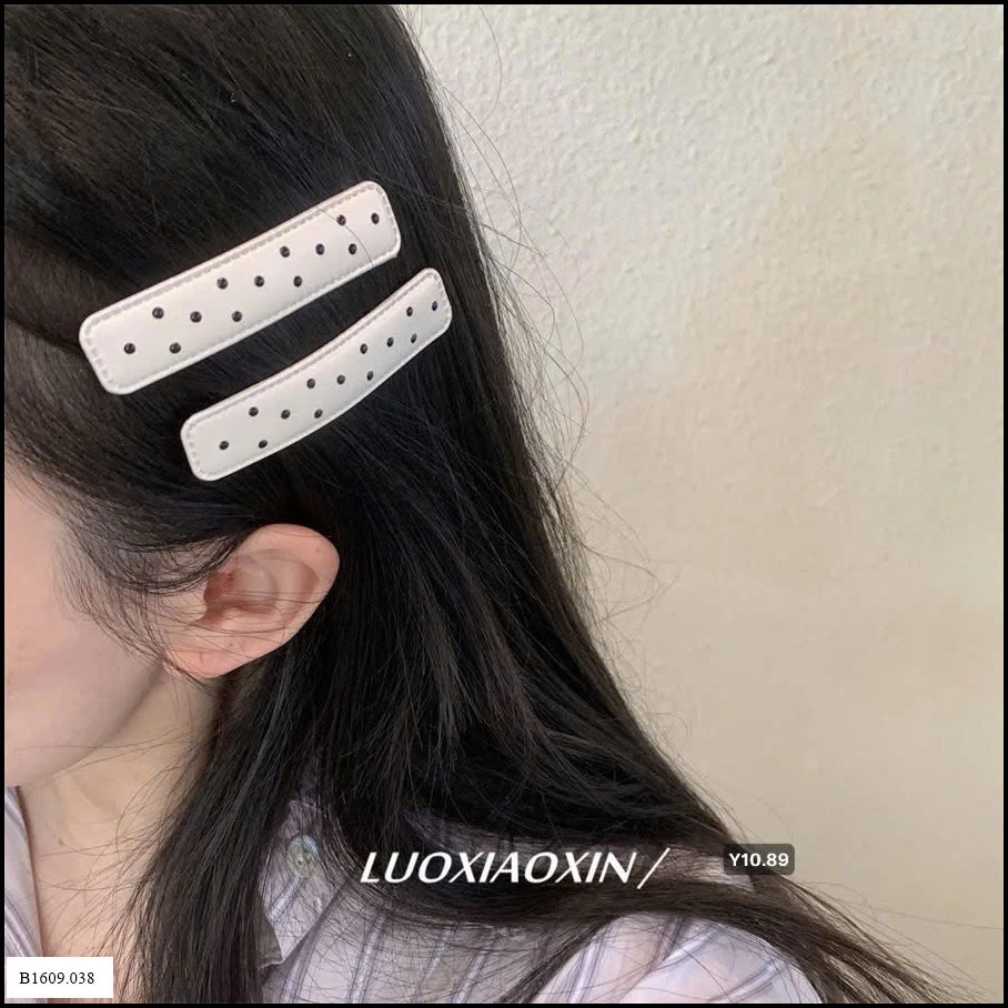 SET 8 KẸP TÓC CHẤM BI   Giá sỉ 38k /1 set