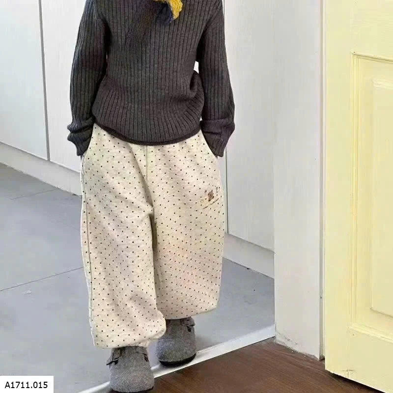 QUẦN NỈ GẤU CHẤM BI Giá sỉ 135k