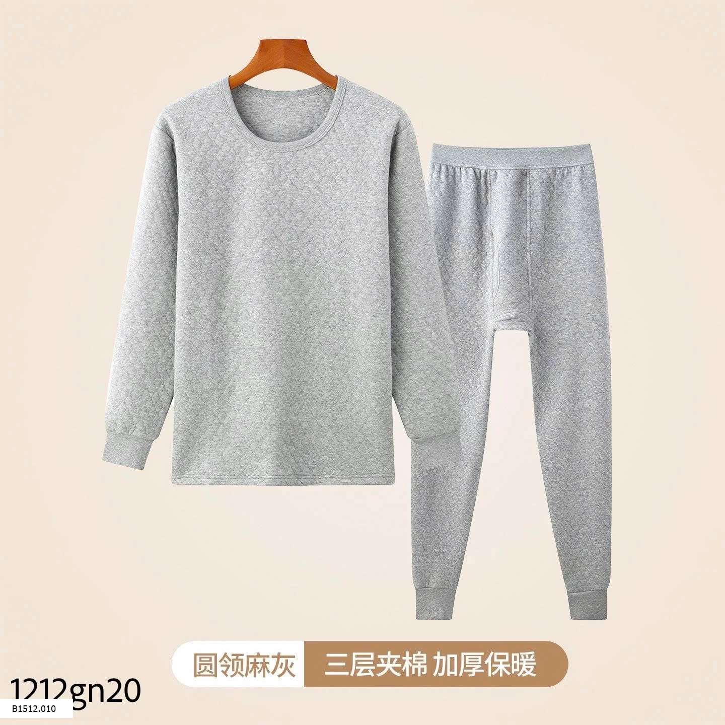 BỘ ĐỒ GIỮ NHIỆT NAM CAO CẤP 3 LỚP COTTON   Giá sỉ 200k