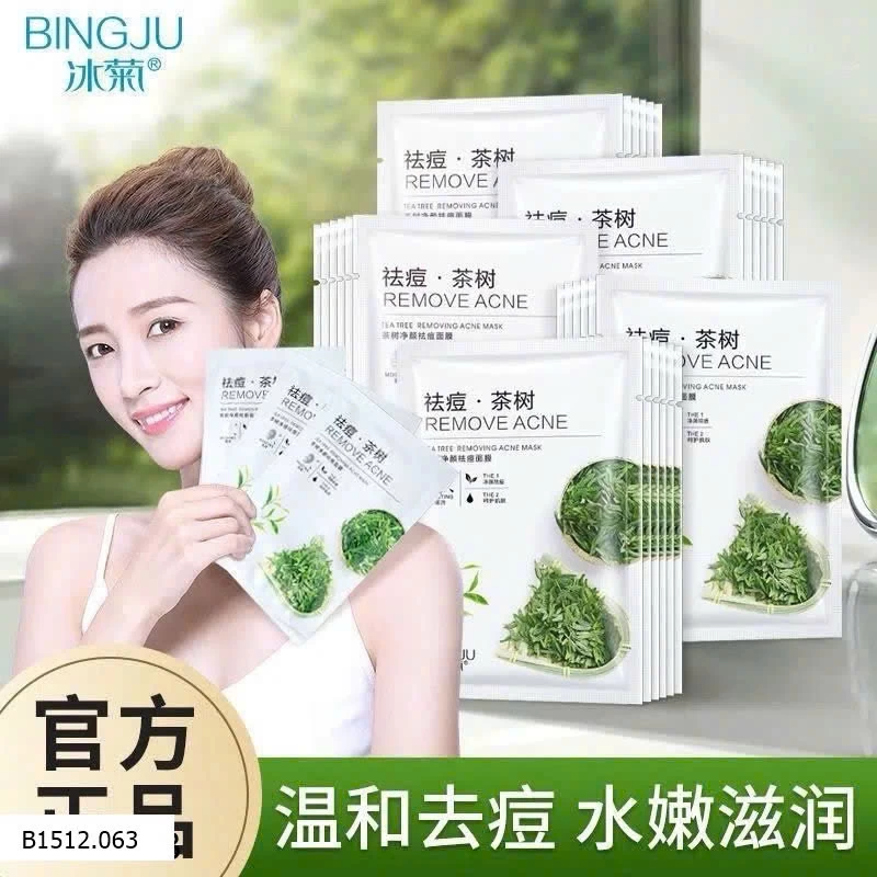 SET 30C MẶT NẠ TRÀM TRÀ HOA CÚC BINGJU  Giá sỉ 100k