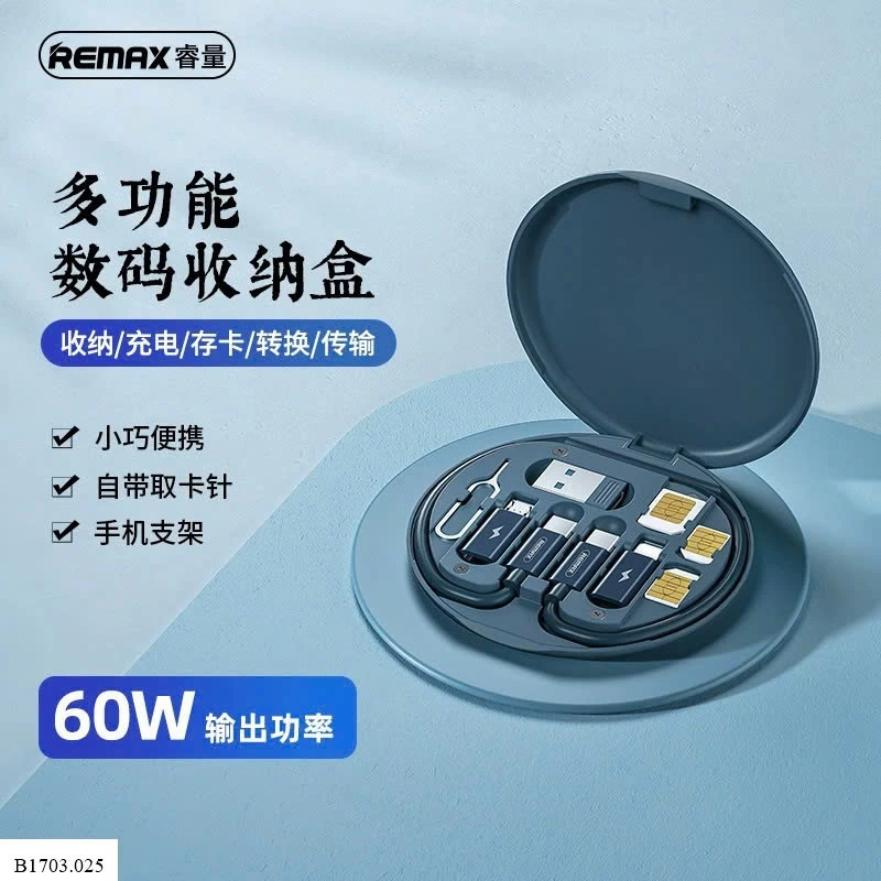 BỘ CÁP SẠC ĐA NĂNG REMAX    Sỉ 92k
