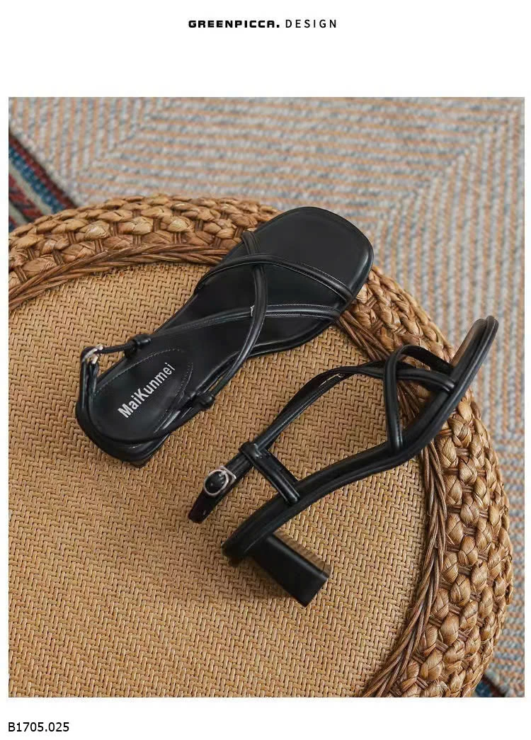 SANDAL CAO GÓT QUAI MẢNH CHO NỮ Sỉ 170k