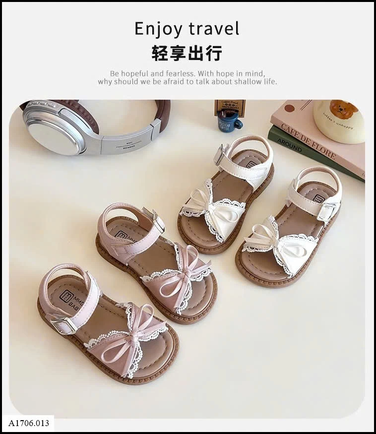 DÉP SANDAL NƠ CHO BÉ Sỉ sz 21-25: 121k  sz 26-30: 131k 