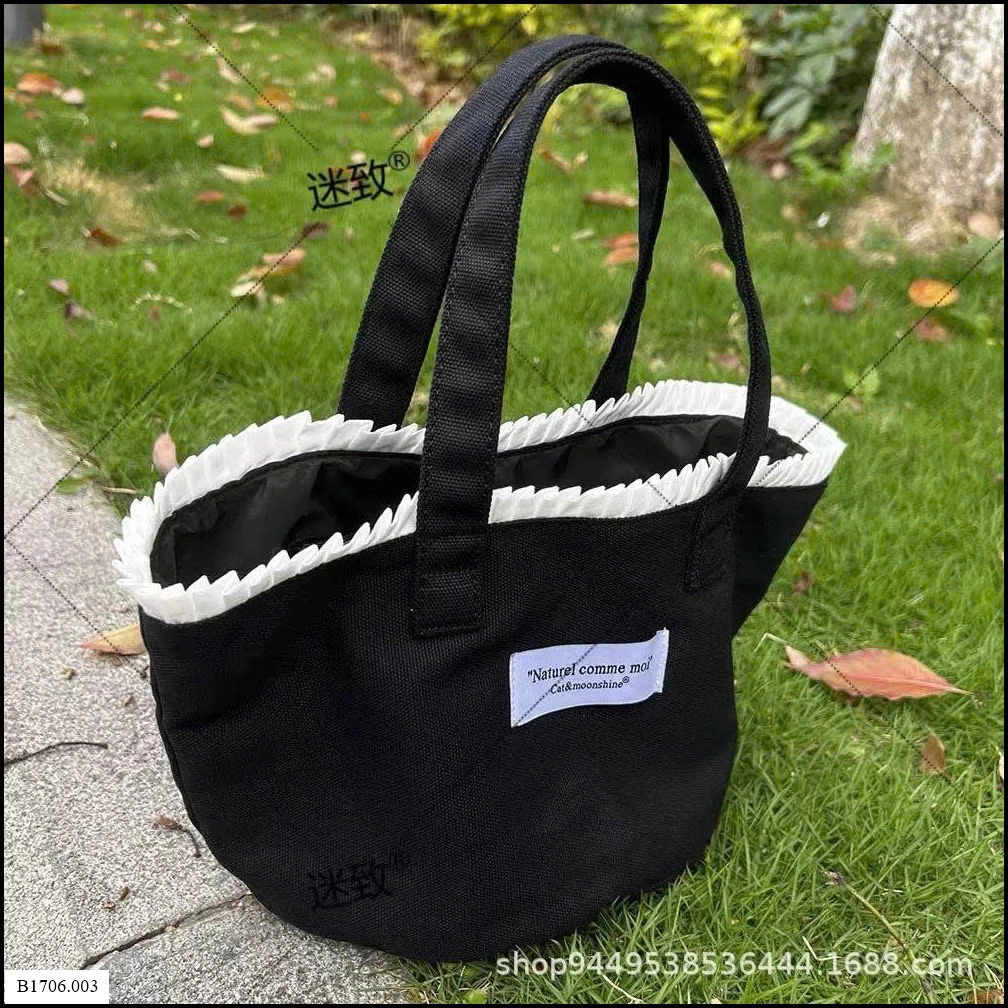 TÚI TOTE PHỐI VIỀN TRẮNG Sỉ 39K