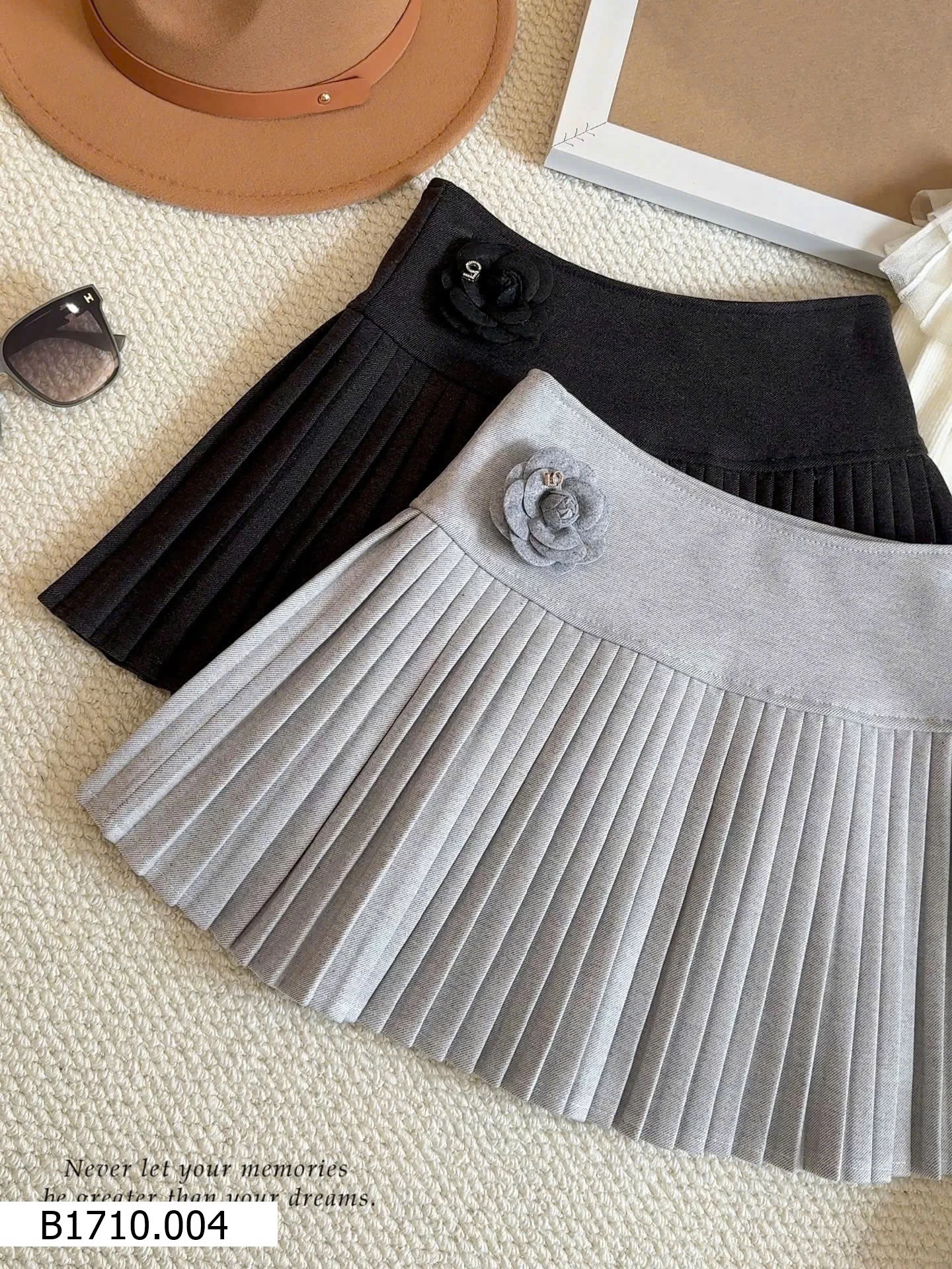 CHÂN VÁY XẾP LY ANNA   Giá sỉ 165k
