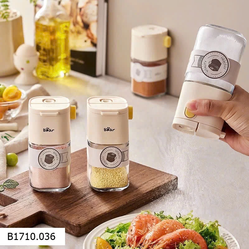 LỌ RẮC GIA VỊ ĐỊNH LƯỢNG BEAR   Giá sỉ 210k/3 lọ