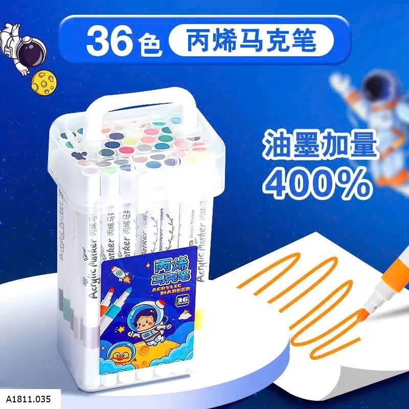 BÚT MÀU ACRYLIC MAKER  Giá sỉ 36 màu: 60k 48 màu: 71k 60 màu: 85k