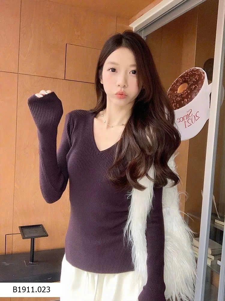 Aó len cổ tim MOSES QUEEN  Giá sỉ 155k