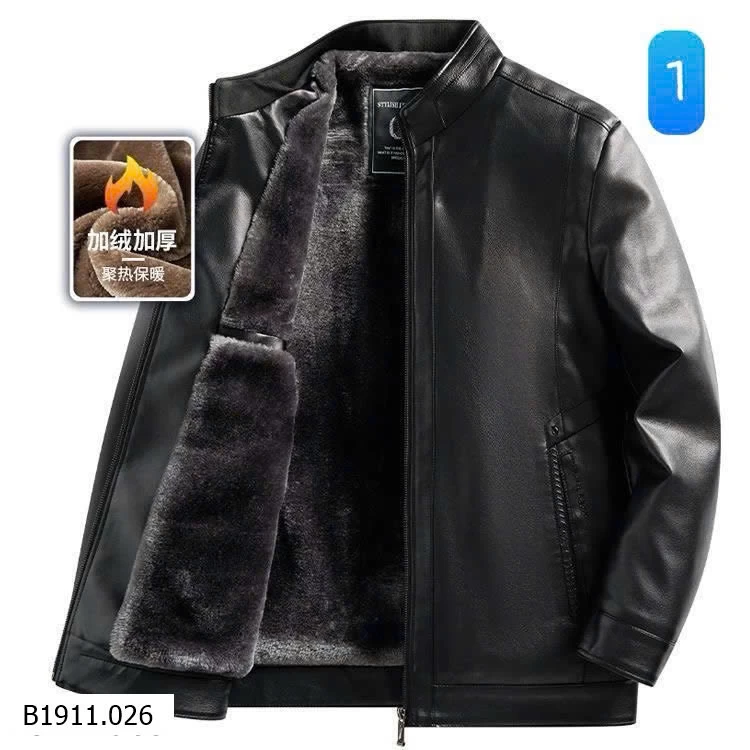 ÁO KHOÁC DA LÓT LÔNG CHO NAM  Giá sỉ 175k