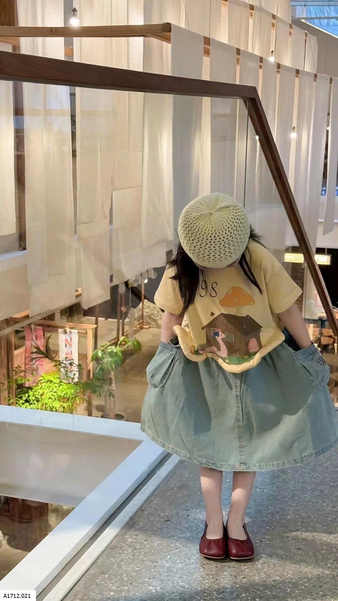 SET ÁO PHÔNG MIX CHÂN VÁY BG  Giá sỉ áo: 122k  chân váy: 177k