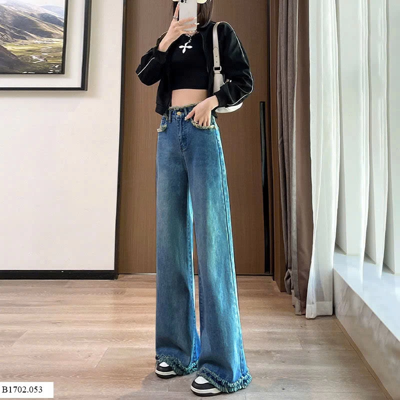 QUẦN JEAN SUÔNG ỐNG LOE Sỉ 134k