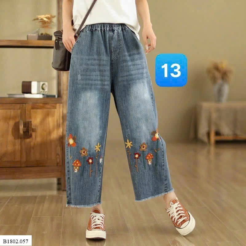QUẦN JEAN THÊU QCCC  Sỉ 249k
