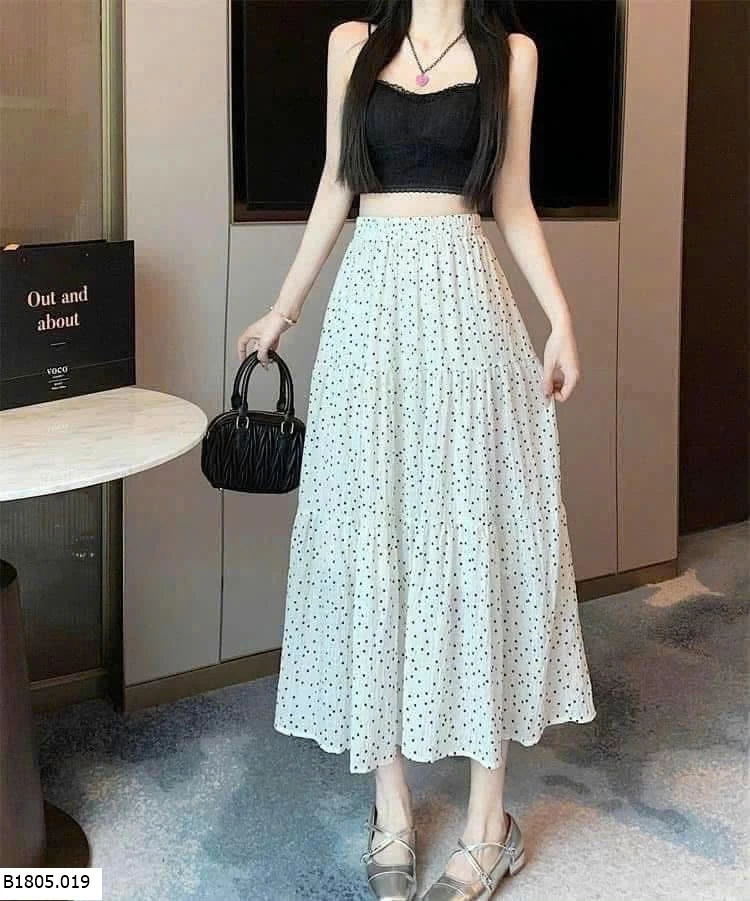 CHÂN VÁY CHẤM BI TQXK  Sỉ 155k