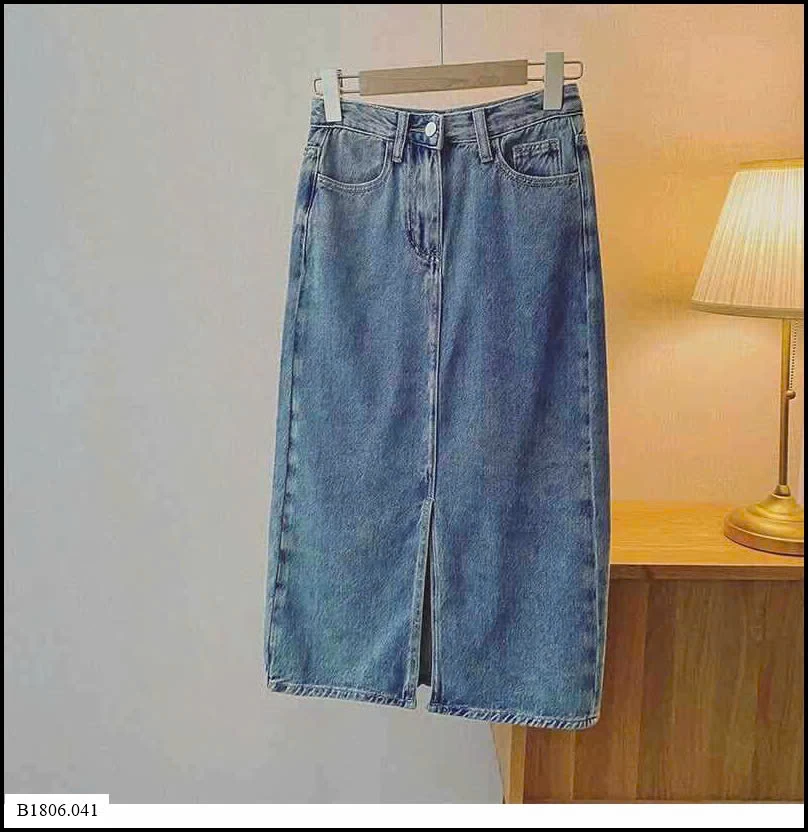 CHÂN VÁY DENIM XẺ TÀ NỮ Sỉ 120K
