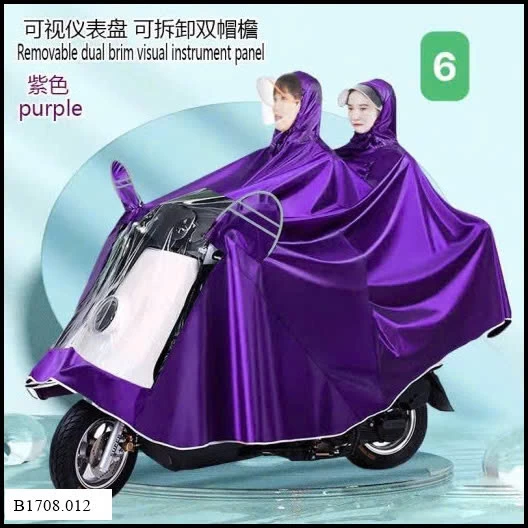 ÁOO MƯA TRÙM KÍN ĐẦU Giá sỉ màu 1-4: loại 1 đầu : 140k màu 5-8 : loại 2 đầu : 153k