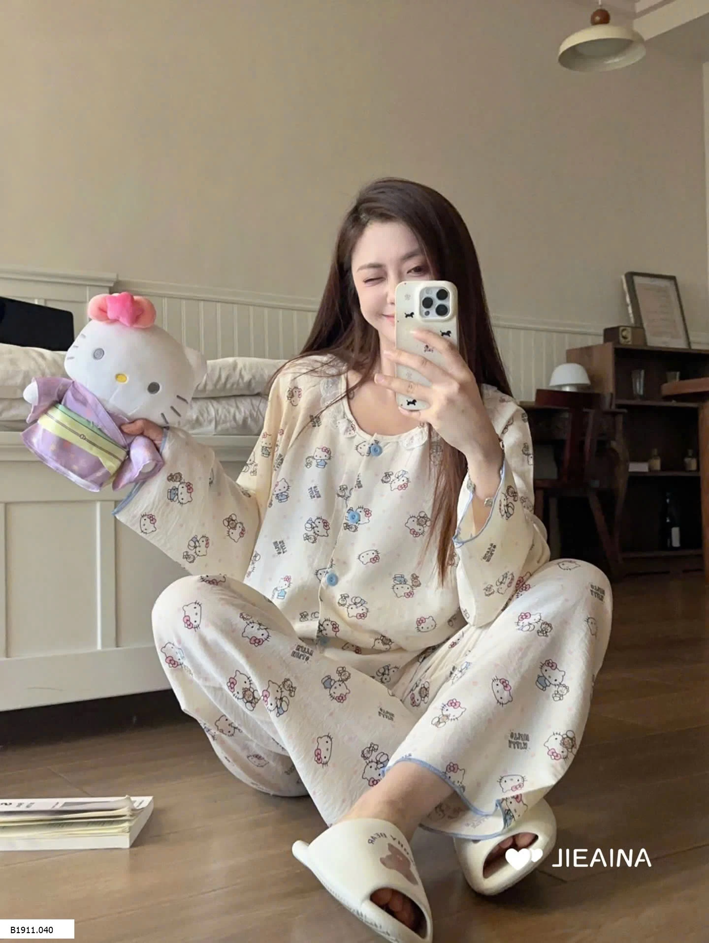 BỘ NGỦ LANH LỤA HOẠT HÌNH JIEAINA  Giá sỉ 139k