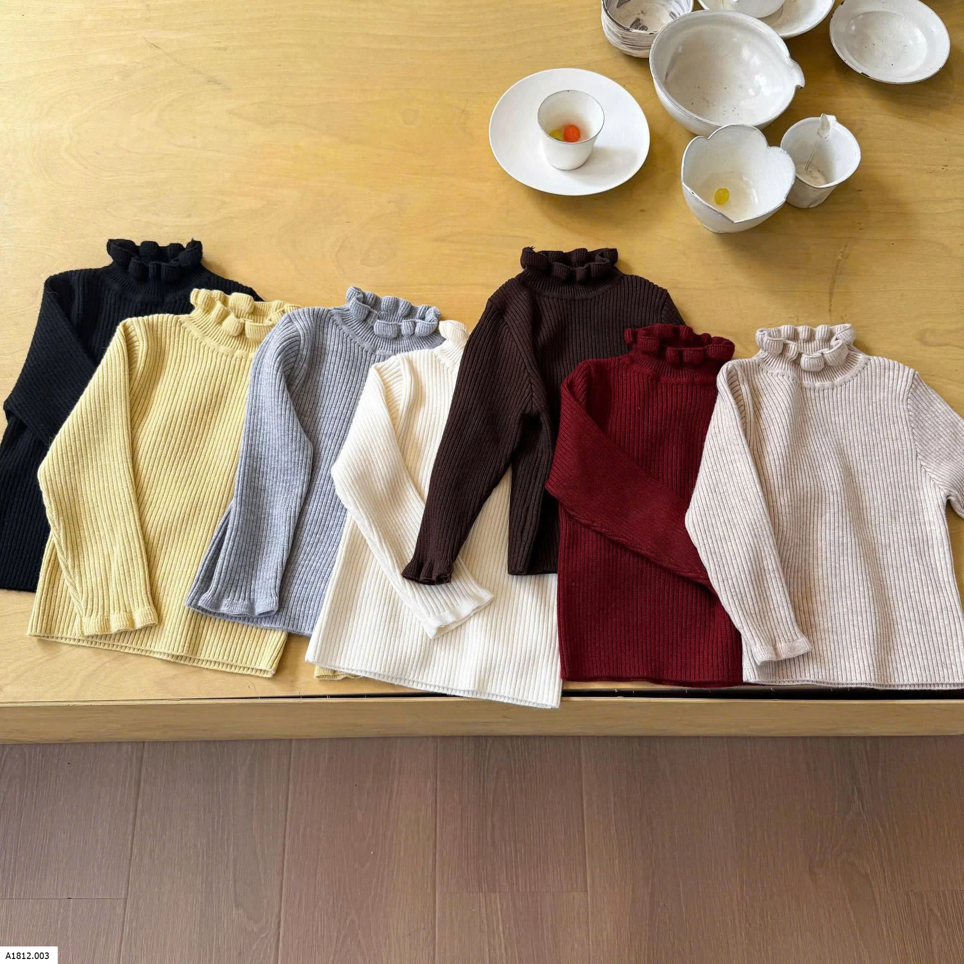 ÁO LEN CỔ BÈO BG Giá sỉ 144k