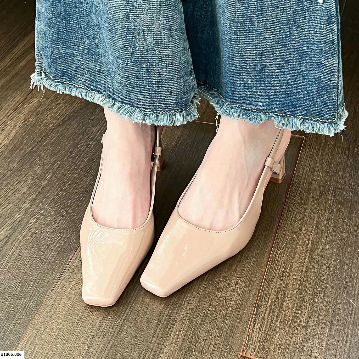 GIÀY HỞ GÓT MŨI VUÔNG  Sỉ 170k