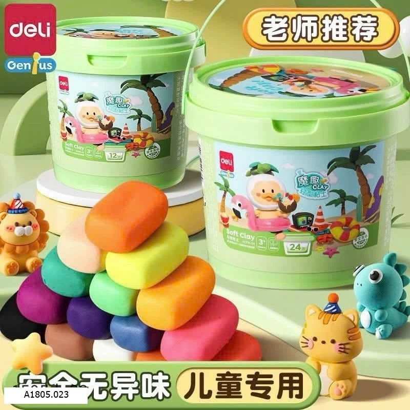 THÙNG 24 GÓI ĐẤT NẶN DEL Sỉ 65k/thùng