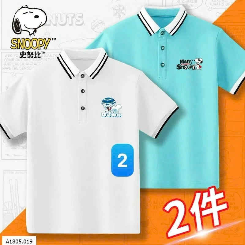 SET 2 ÁO POLO KIDS SNOOPY Sỉ 210k/1 set