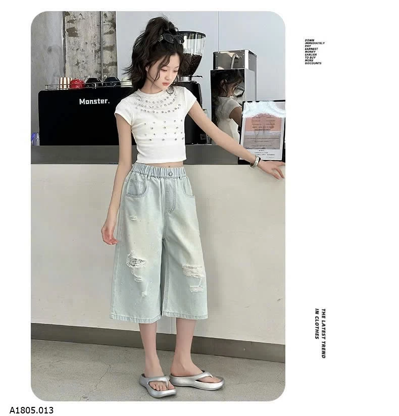 QUẦN SHORT NGỐ RÁCH GỐI JUZITIGE Sỉ 151k