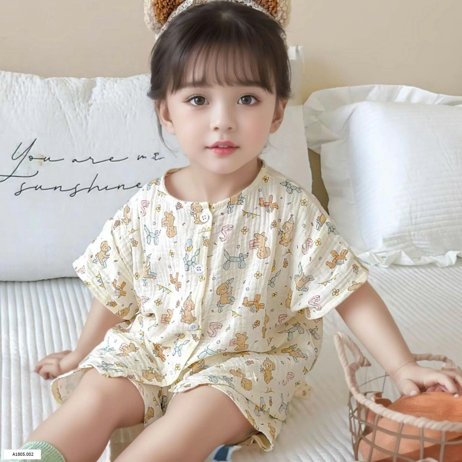 BỘ MẶC NHÀ BÉ GÁI VÀ BÉ TRAI Sỉ giá: sz 80-120: 64k        sz 130-140 : 67k        sz 150: 70k 