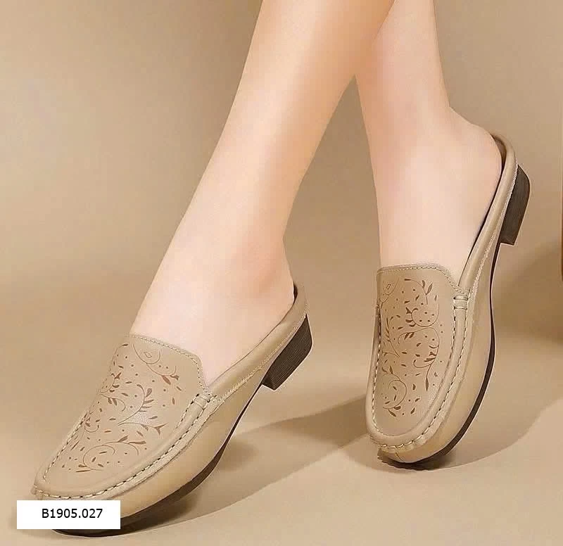 Giày sục moca da nguyên miếng Sỉ 195k