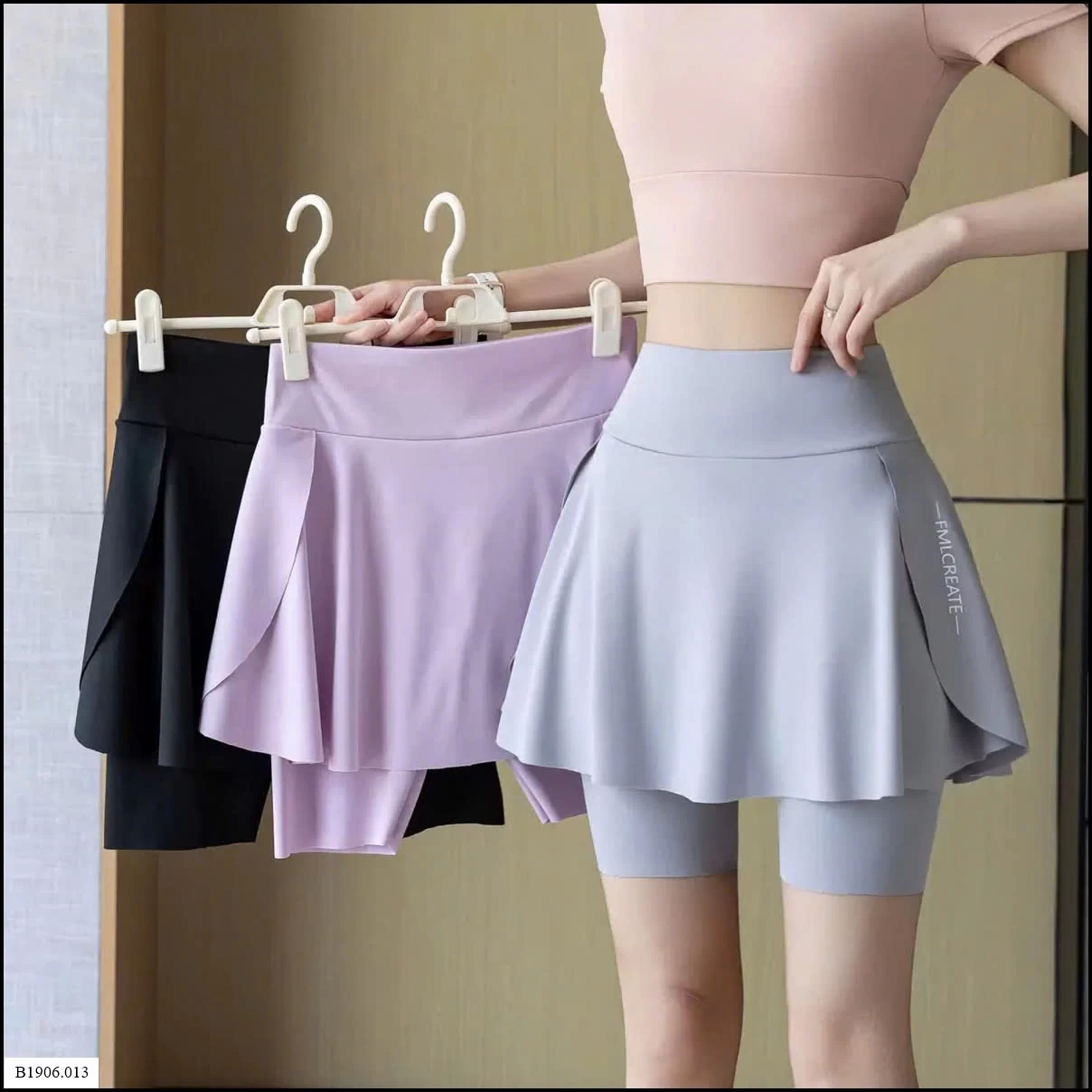 QUẦN VÁY THỂ THAO GIẢ 2 LỚP Sỉ giá 65K