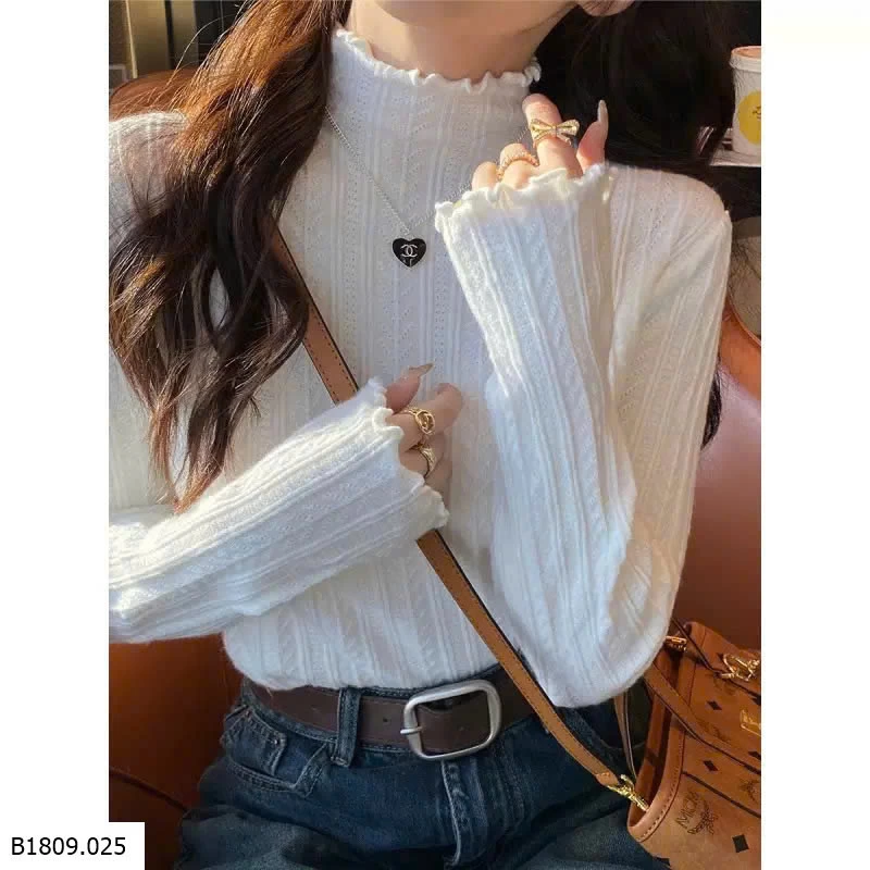 ÁO LEN GÂN CỔ CAO   Giá sỉ 85k