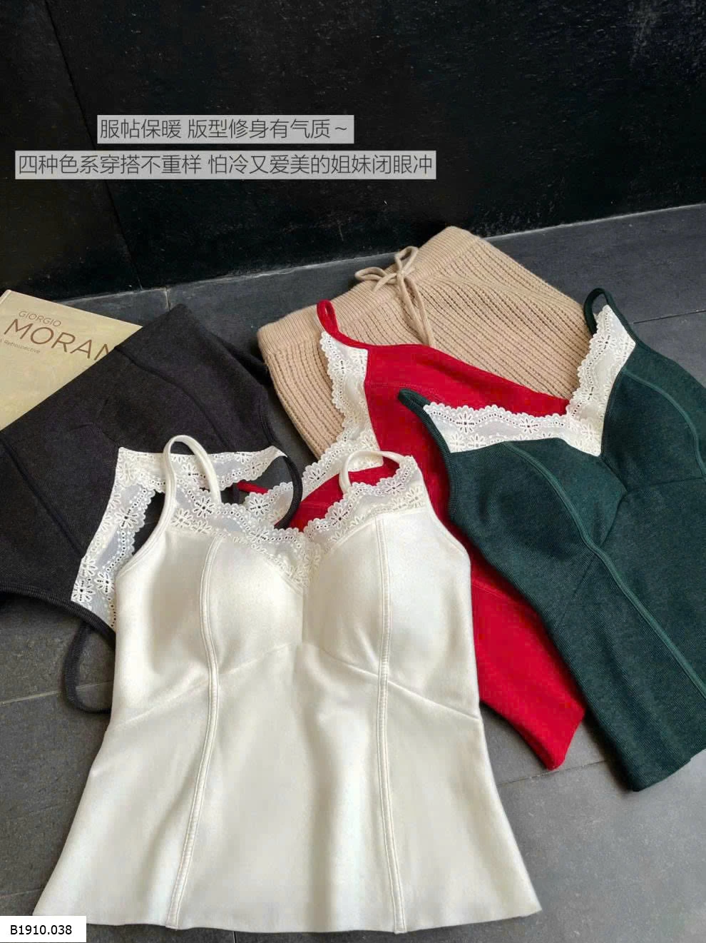 ÁO 2 DÂY PHỐI REN NỮ  Giá sỉ 139k