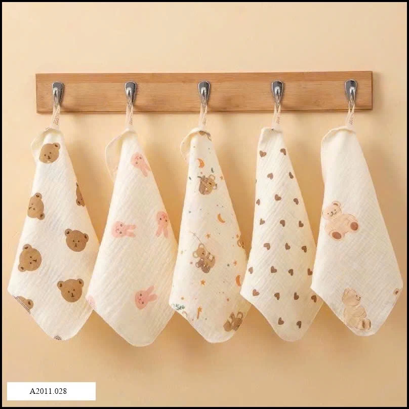 SET 10 KHĂN SỮA NGẪU NHIÊN CHO BÉ  Giá sỉ 65k/set