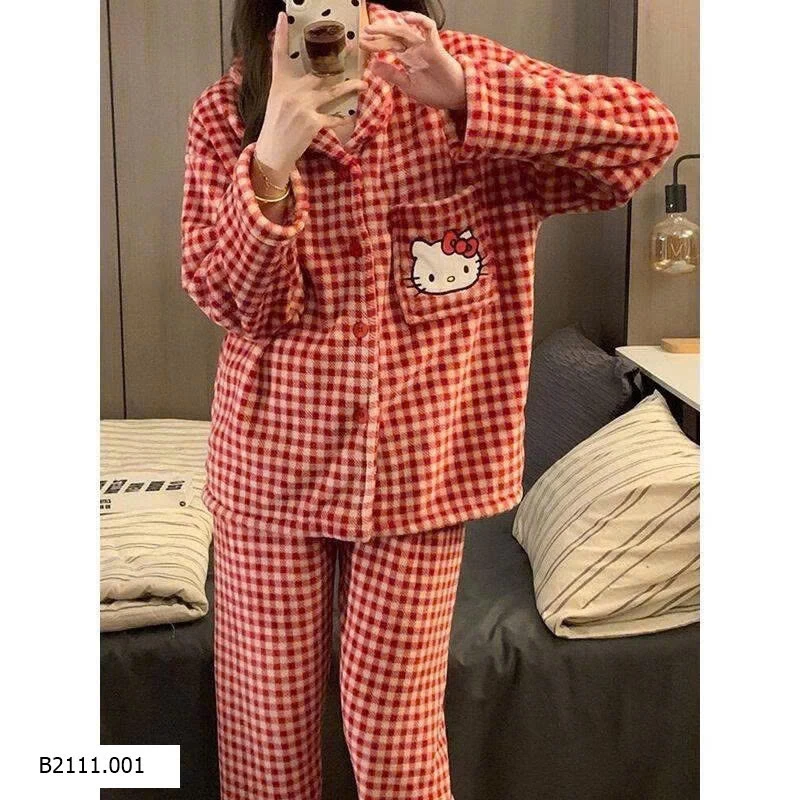 Bộ băng lông kity caro   Giá sỉ 195k